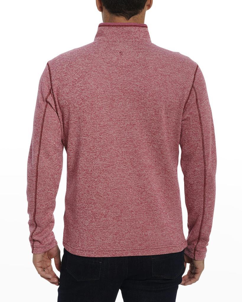 商品Robert Graham|Men's Handley Melange Quarter-Zip Sweatshirt,价格¥644,第5张图片详细描述