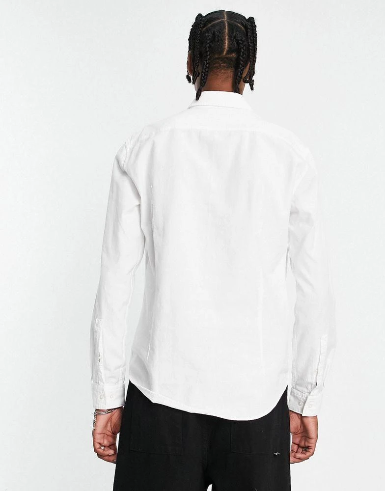 商品Hugo Boss|HUGO Evito slim fit long sleeve shirt in white,价格¥796,第4张图片详细描述