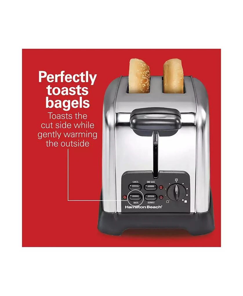 商品Hamilton Beach|Classic Stainless Steel 2 Slice Toaster - 22782,价格¥275,第5张图片详细描述