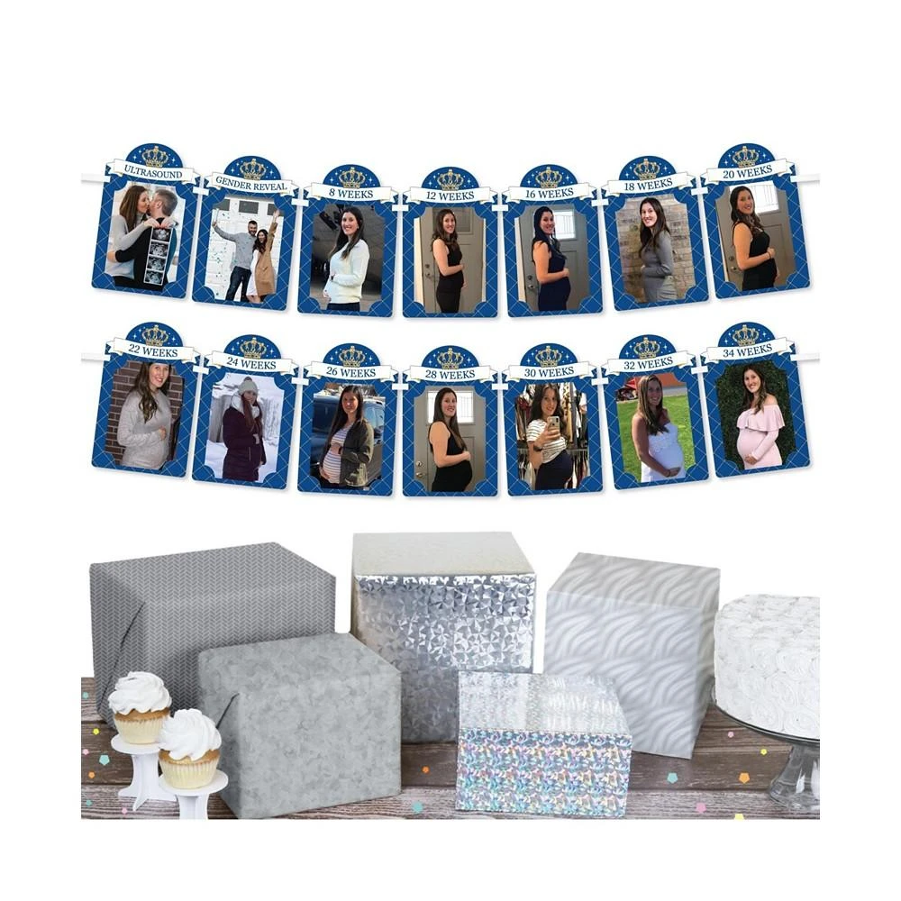 商品Big Dot of Happiness|Royal Prince Charming - DIY Baby Shower Decor - Picture Display - Photo Banner,价格¥119,第2张图片详细描述