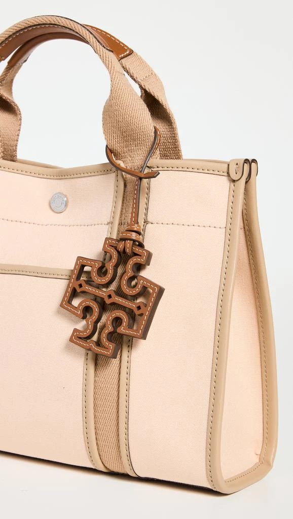 商品Tory Burch|Tory Burch 汤丽柏琦 斜纹织物小号 Tory 手提袋,价格¥2191,第5张图片详细描述