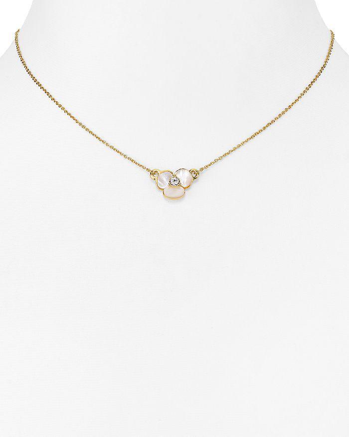 商品Kate Spade|Mini Floral Pendant Necklace, 14",价格¥426,第3张图片详细描述