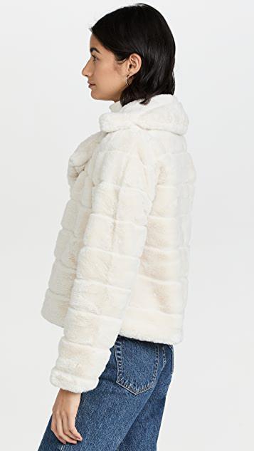 商品Blank NYC|雨天绗缝仿皮毛大衣,价格¥703,第5张图片详细描述