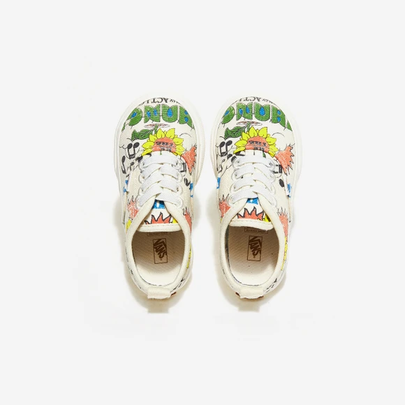 【Brilliant|包邮包税】万斯 AUTHENTIC ELASTIC LACE 儿童  运动鞋 帆布鞋  VN0A34A1ARG (ECO THEORY) ECO POSITIVITY/NATURAL 商品