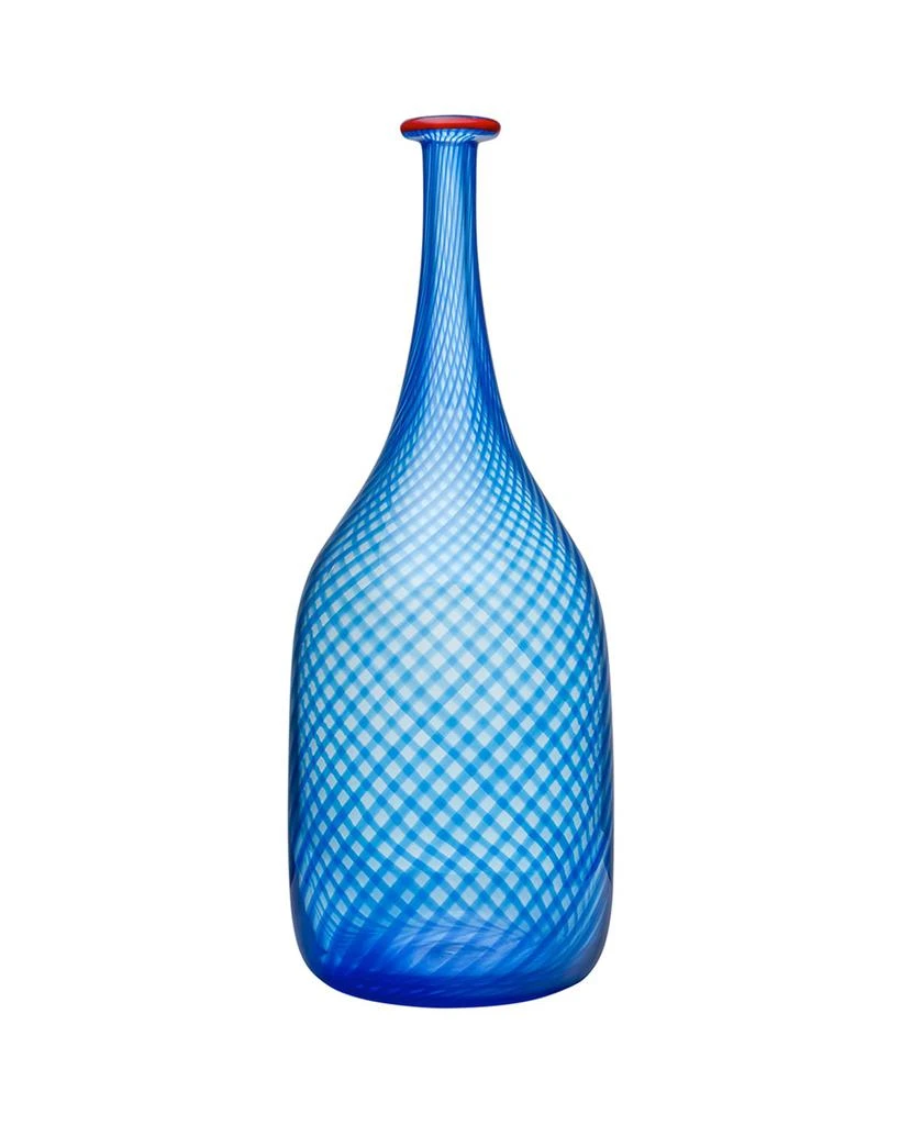 商品Kosta Boda|Red Rim Bottle, Blue,价格¥4662,第1张图片