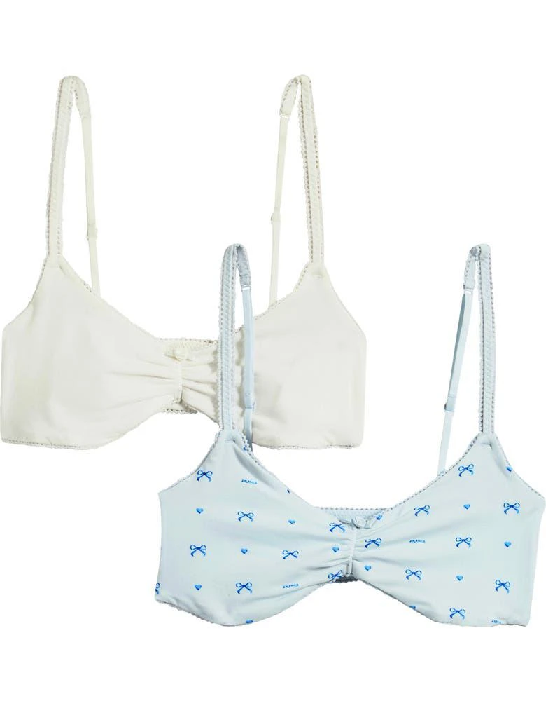 商品SKIMS|2-Pack Fits Everybody Picot Skimpy Scoop Bralettes,价格¥221,第5张图片详细描述