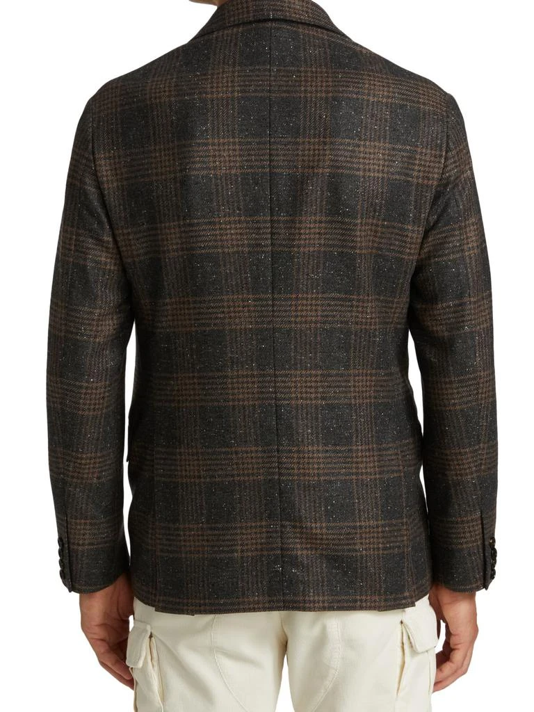 商品Brunello Cucinelli|Plaid Silk-Blend Jacket,价格¥14137,第2张图片详细描述