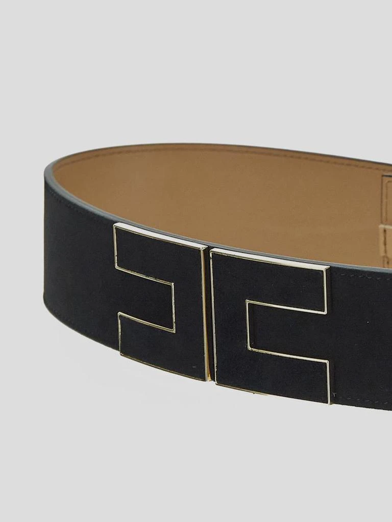 商品ELISABETTA FRANCHI|Elisabetta Franchi Logo Velvet Leather Belt,价格¥1304,第2张图片详细描述