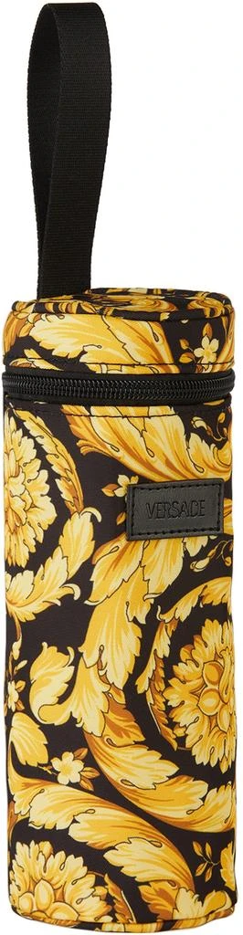 商品Versace|Baby Black & Gold Barocco Bottle Holder,价格¥375,第2张图片详细描述