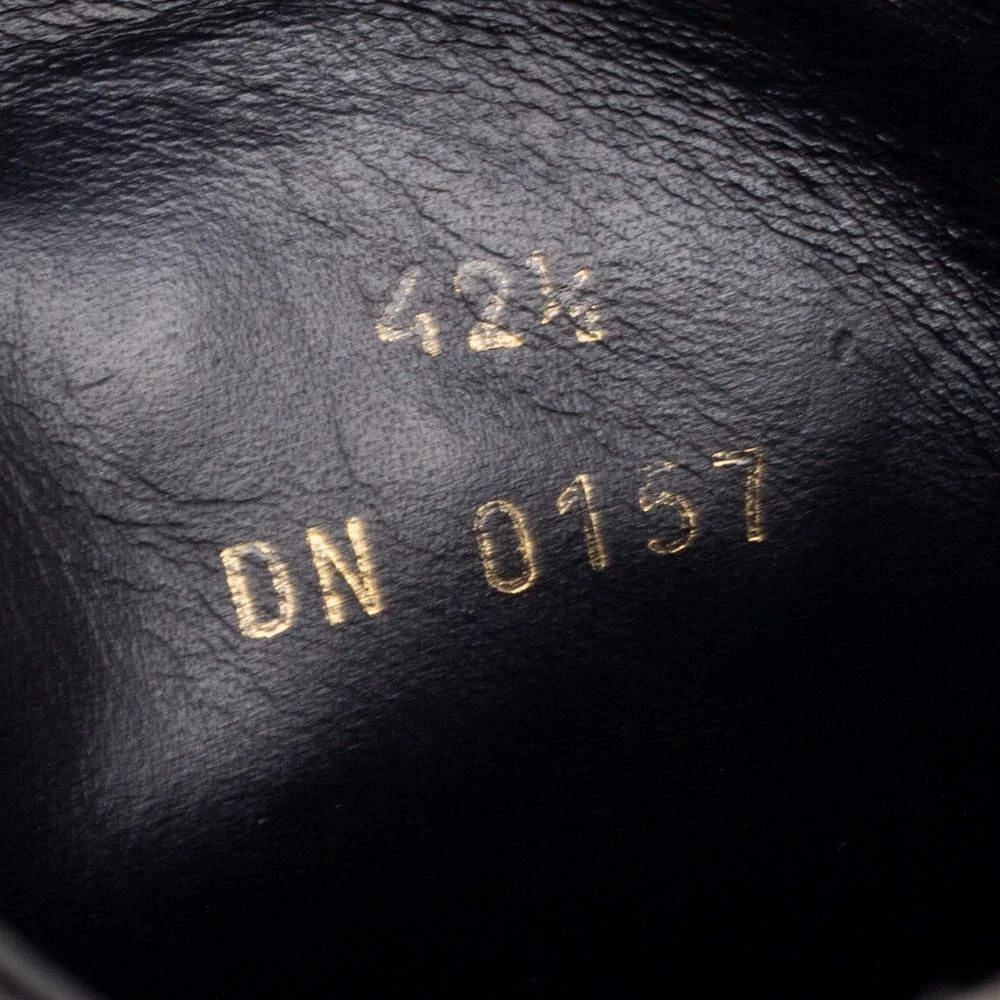 Givenchy Black Leather Star Embossed Lace Up Sneakers Size 42.5 商品