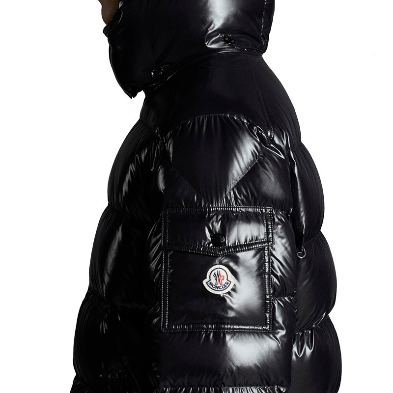 【包税】Moncler/蒙克莱 21年秋冬新款 MAYA系列 男士黑色漆面尼龙羽绒服G20911A5360068950商品第3张图片规格展示