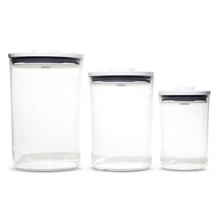 商品OXO|Good Grips Pop Round Canisters, Set of 3,价格¥341,第1张图片详细描述