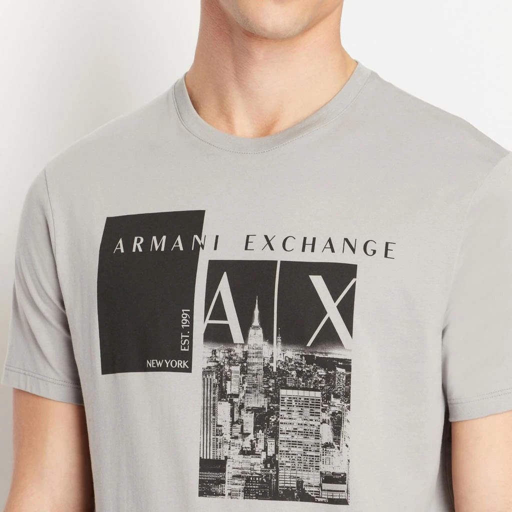 商品Armani Exchange|Armani Exchange Printed Cotton-Jersey T-Shirt,价格¥300,第4张图片详细描述