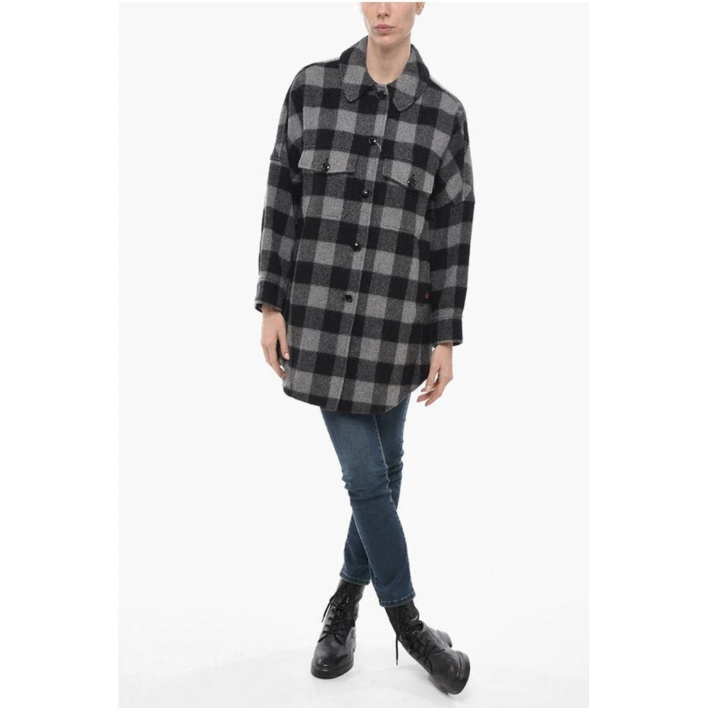 商品Woolrich|Wool Blend BUFFALO Women's Overshirt,价格¥3794,第4张图片详细描述