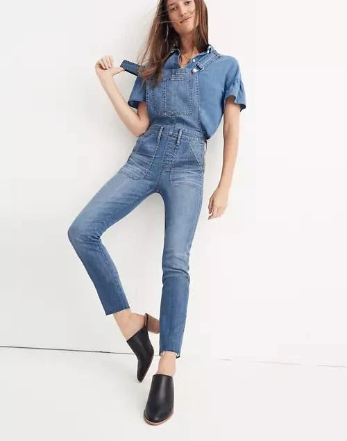 商品Madewell|Skinny Overalls in Kemp Wash,价格¥515,第1张图片