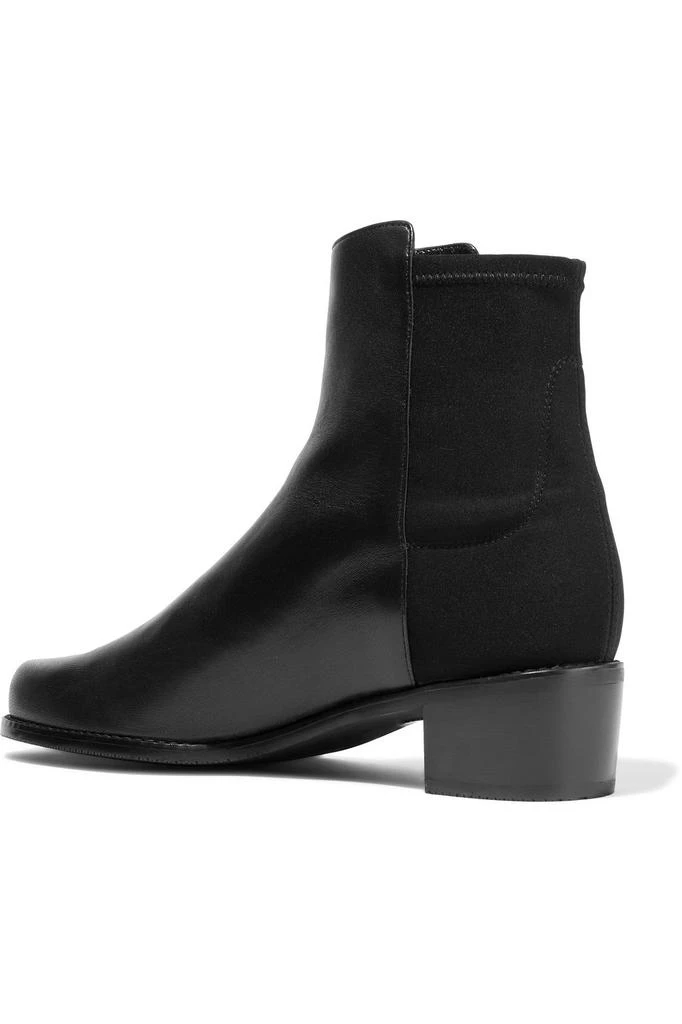 商品Stuart Weitzman|Easy On leather and neoprene  ankle boots,价格¥1452,第3张图片详细描述
