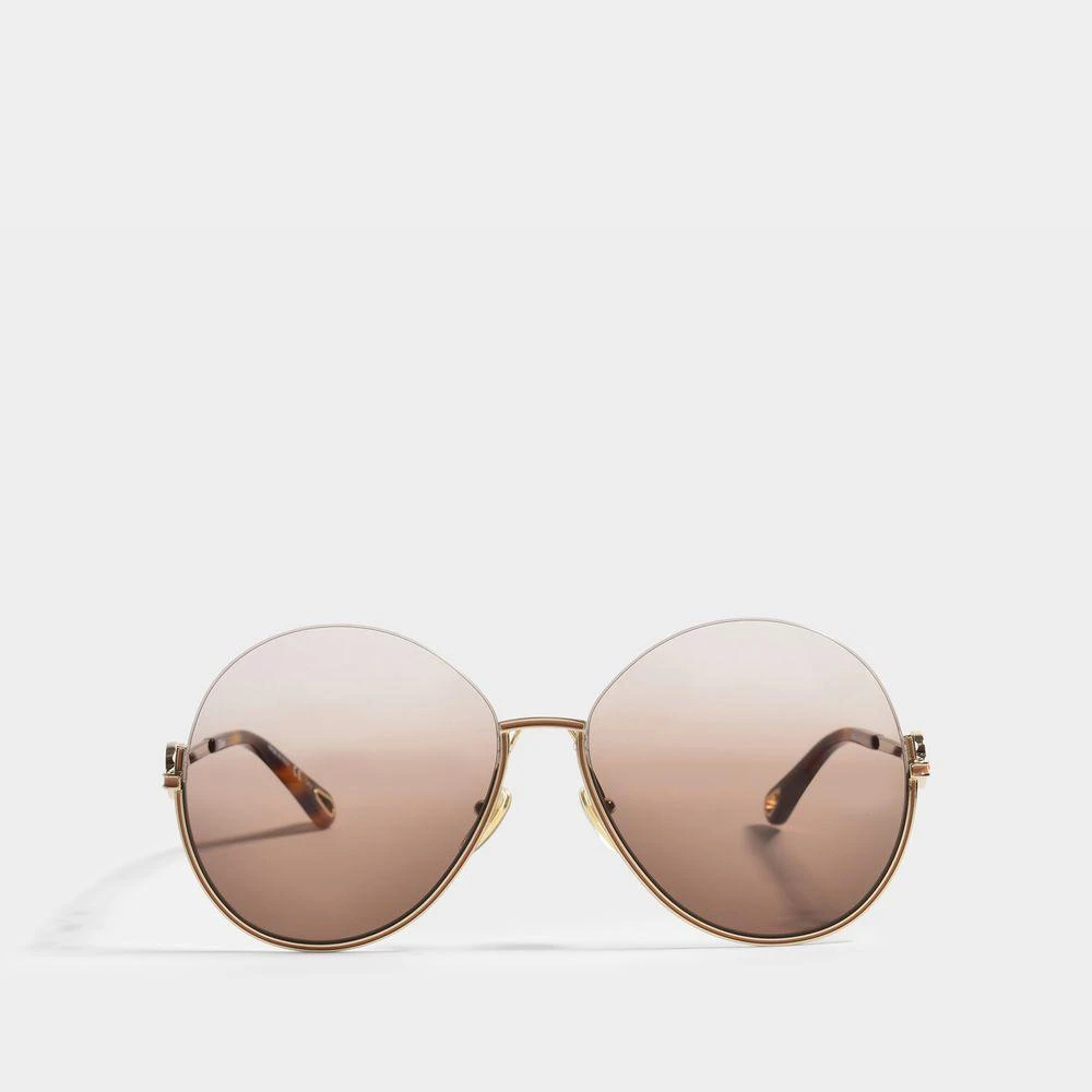 商品Chloé|Sunglasses in Gold Metal,价格¥4729,第1张图片