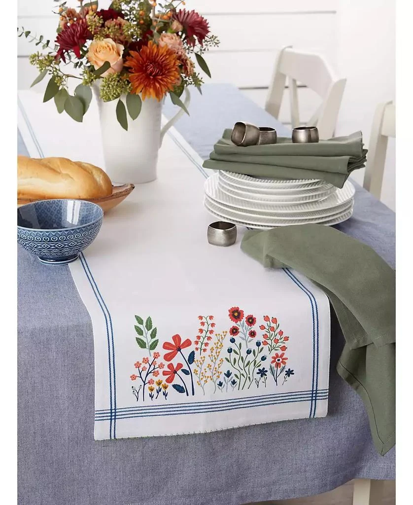 商品Design Imports|Flower Garden Embellished Table Runner, 14" x 72",价格¥200,第3张图片详细描述