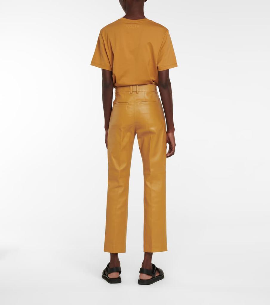 商品Joseph|Coleman皮革高腰裤装,价格¥5880,第5张图片详细描述
