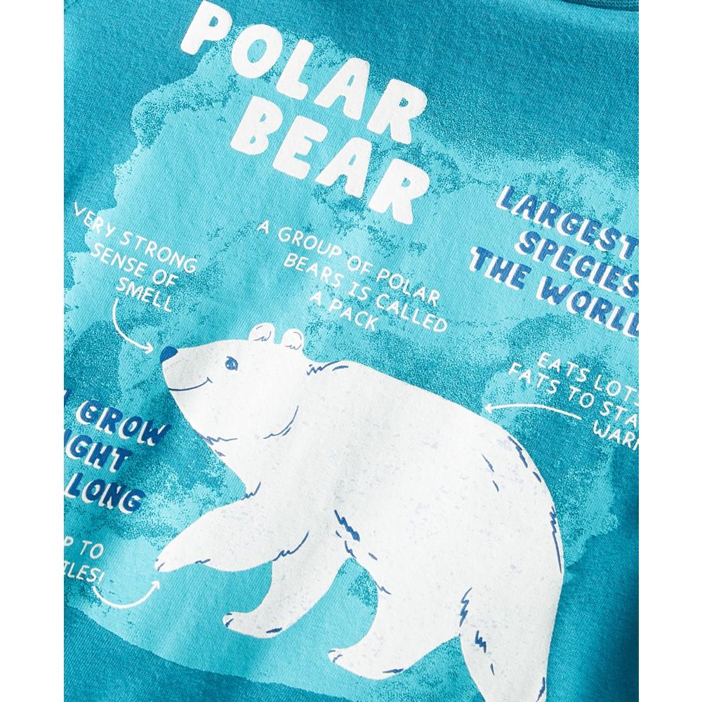 Toddler Boys Polar Bear Facts T-Shirt, Created for Macy's商品第3张图片规格展示