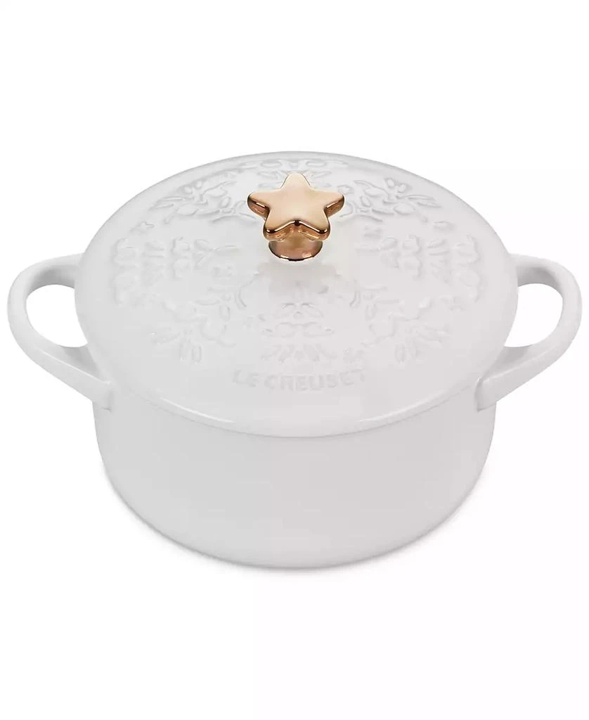 商品Le Creuset|Stoneware Noël Mini Cocotte with Gold Star Knob, 24 oz.,价格¥369,第1张图片