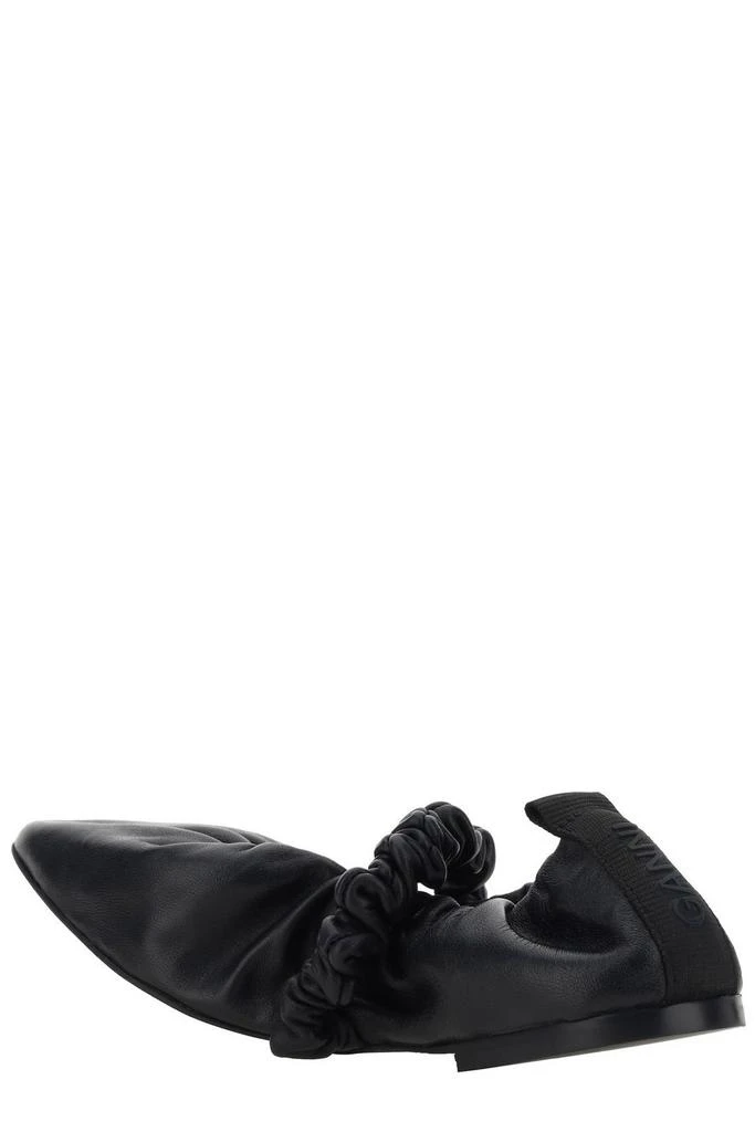 商品Ganni|Ganni Scrunchie Gathered Ballerina Shoes,价格¥1306,第3张图片详细描述
