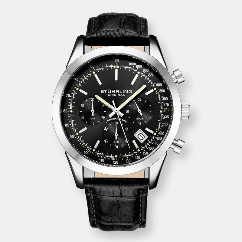 商品Stuhrling Original|Rialto Quartz 44mm Chronograph,价格¥1125-¥1312,第1张图片