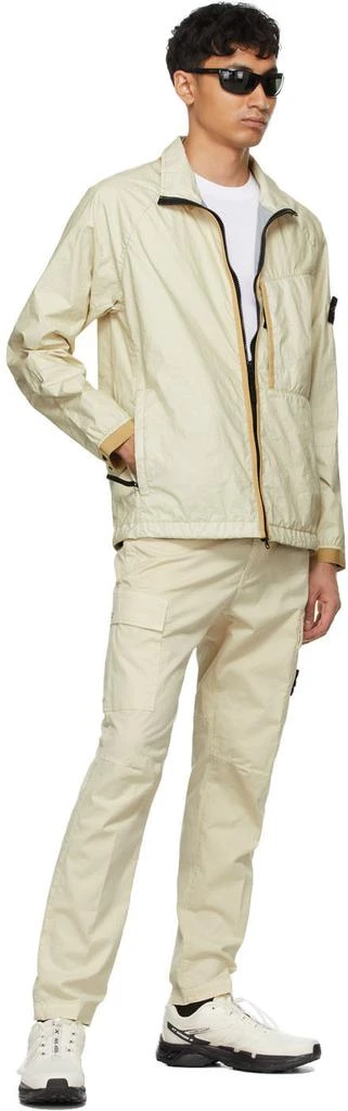 商品Stone Island|Off-White Stretch Poplin Cargo Pants,价格¥2102,第5张图片详细描述
