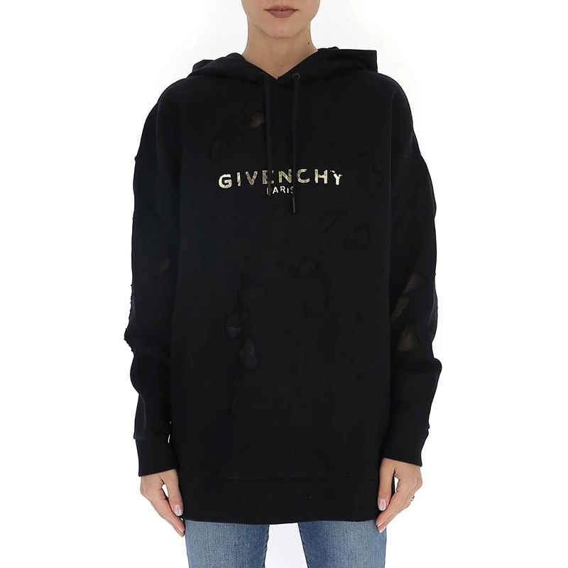 商品[国内直发] Givenchy|GIVENCHY 黑色女士卫衣/帽衫 BW900C3Z3F-005,价格¥6297,第1张图片