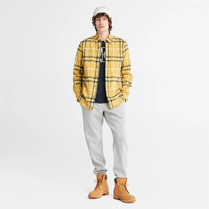 商品Timberland|Heavy Flannel Check Shirt for Men in Yellow,价格¥698,第3张图片详细描述