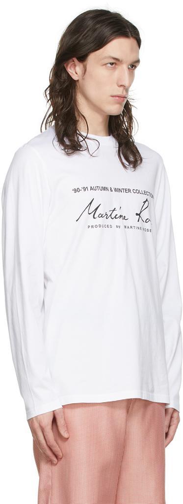商品Martine Rose|White Cotton T-Shirt,价格¥595,第4张图片详细描述