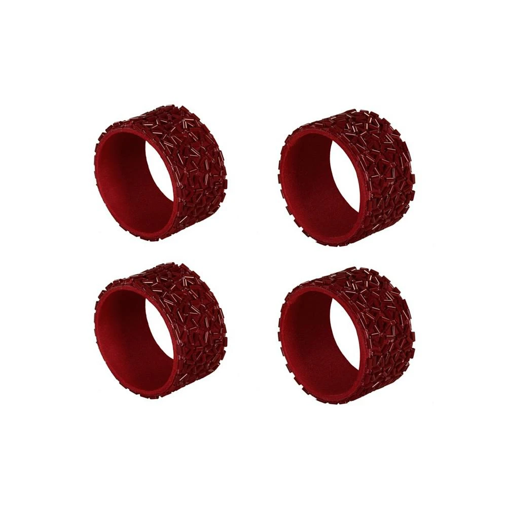 商品J Queen New York|Sparkle Napkin Ring 4 Piece Set,价格¥635,第1张图片