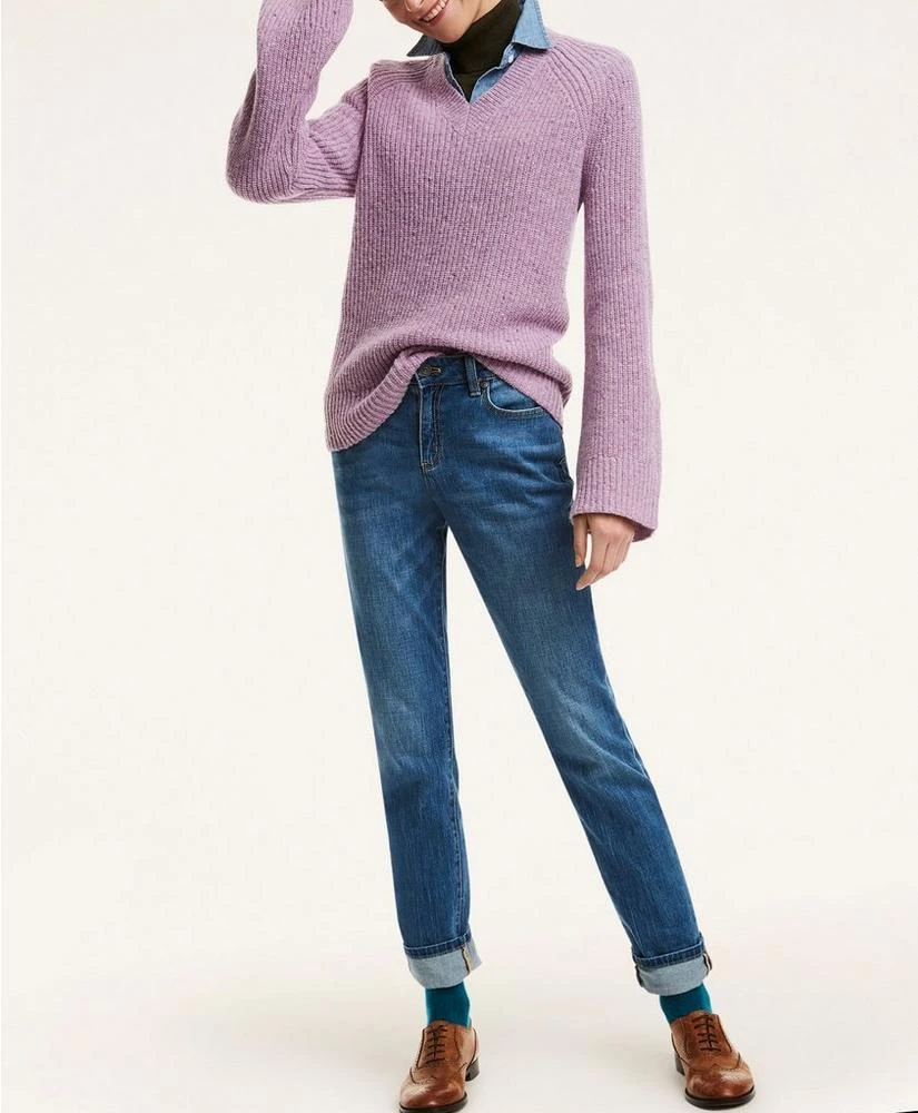 商品Brooks Brothers|Merino Donegal V-Neck Sweater,价格¥576,第2张图片详细描述