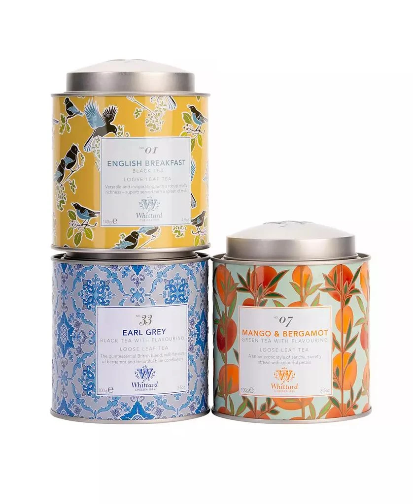 商品Whittard of Chelsea|Tea Discoveries Caddy Selection, 3 Piece,价格¥517,第1张图片