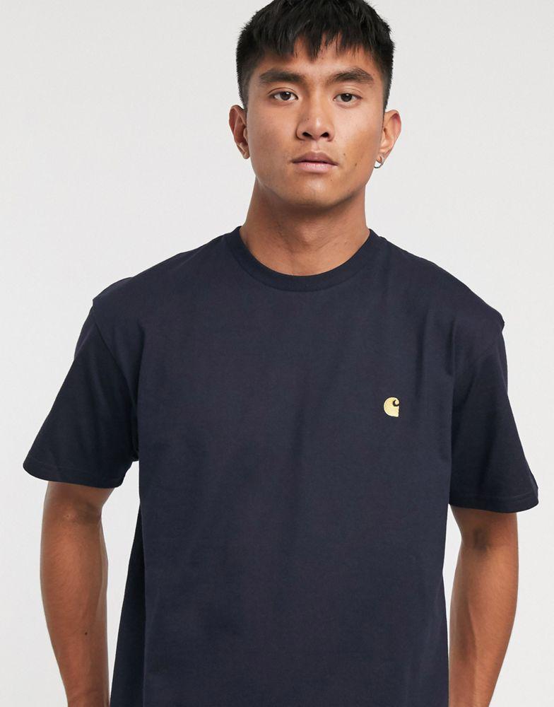 Carhartt WIP Chase t-shirt in navy商品第3张图片规格展示