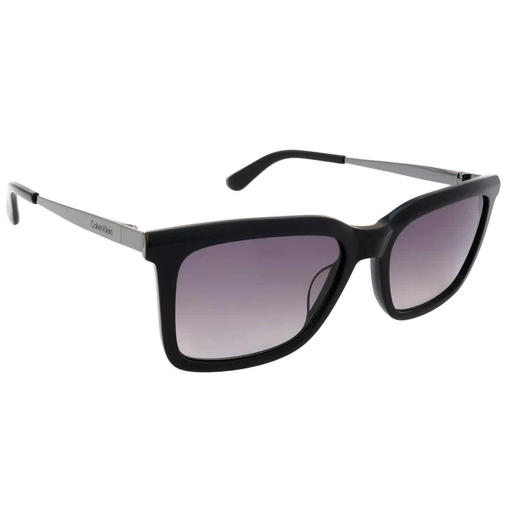商品Calvin Klein|Calvin Klein Gradient Smoke Rectangular Men's Sunglasses CK22517S 001 55,价格¥356,第3张图片详细描述