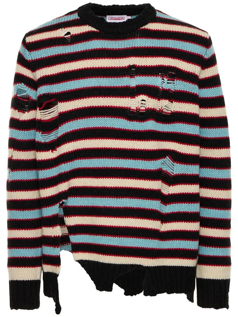 商品Charles Jeffrey Loverboy|Striped Wool & Nylon Knit Sweater,价格¥2266,第1张图片