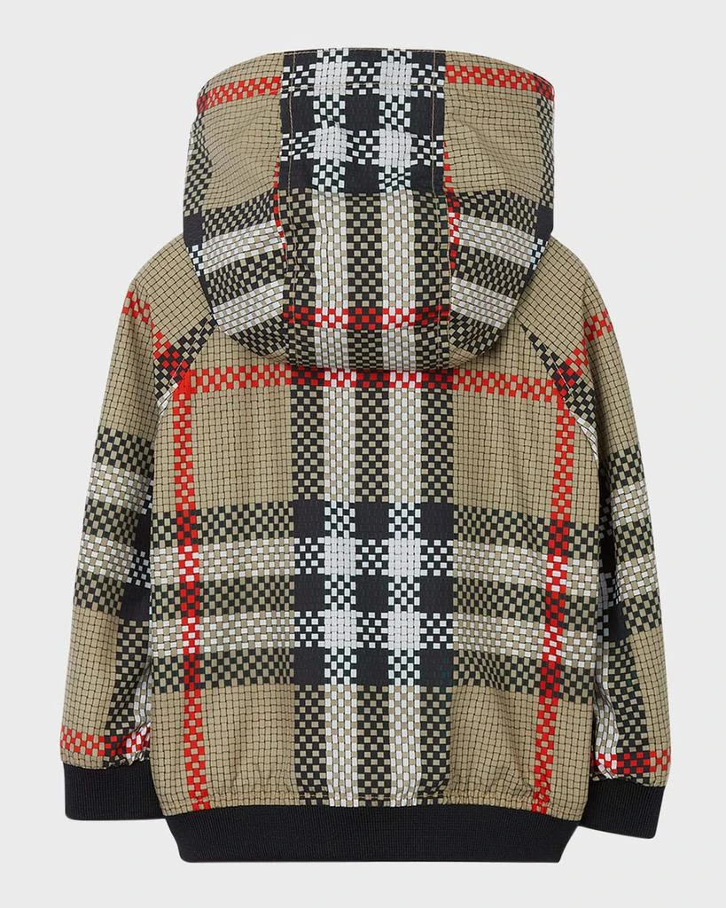 商品Burberry|Boy's Troy Check-Print Lightweight Jacket, Size 12M-2,价格¥1059,第2张图片详细描述