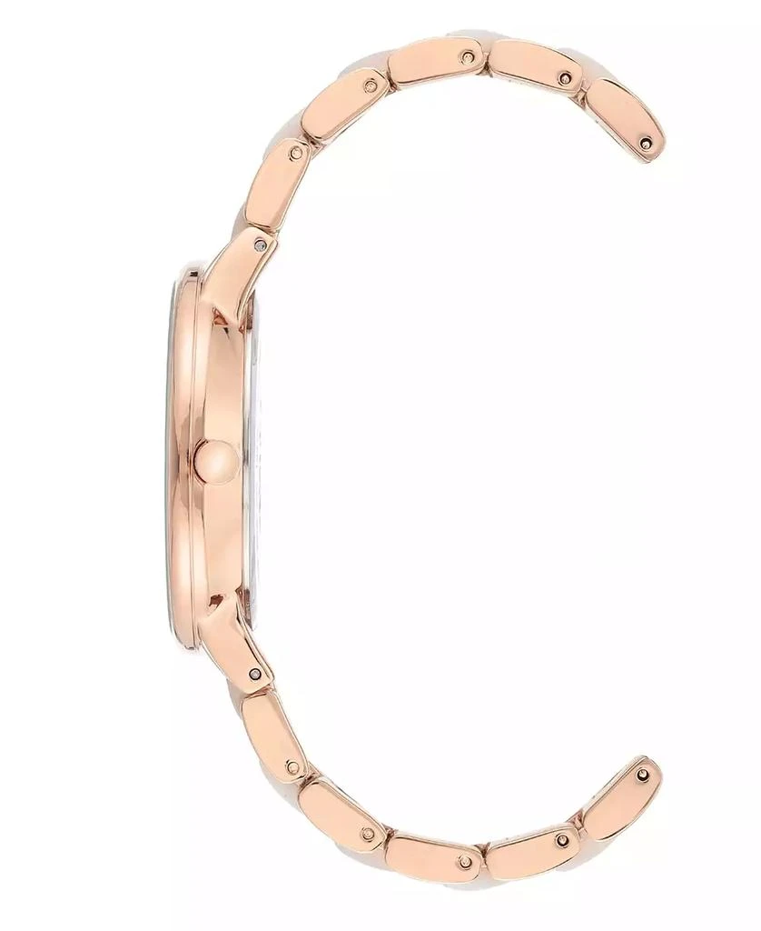 商品Anne Klein|Rose Gold-Tone and Pearlescent White Bracelet Watch 37mm,价格¥445,第2张图片详细描述