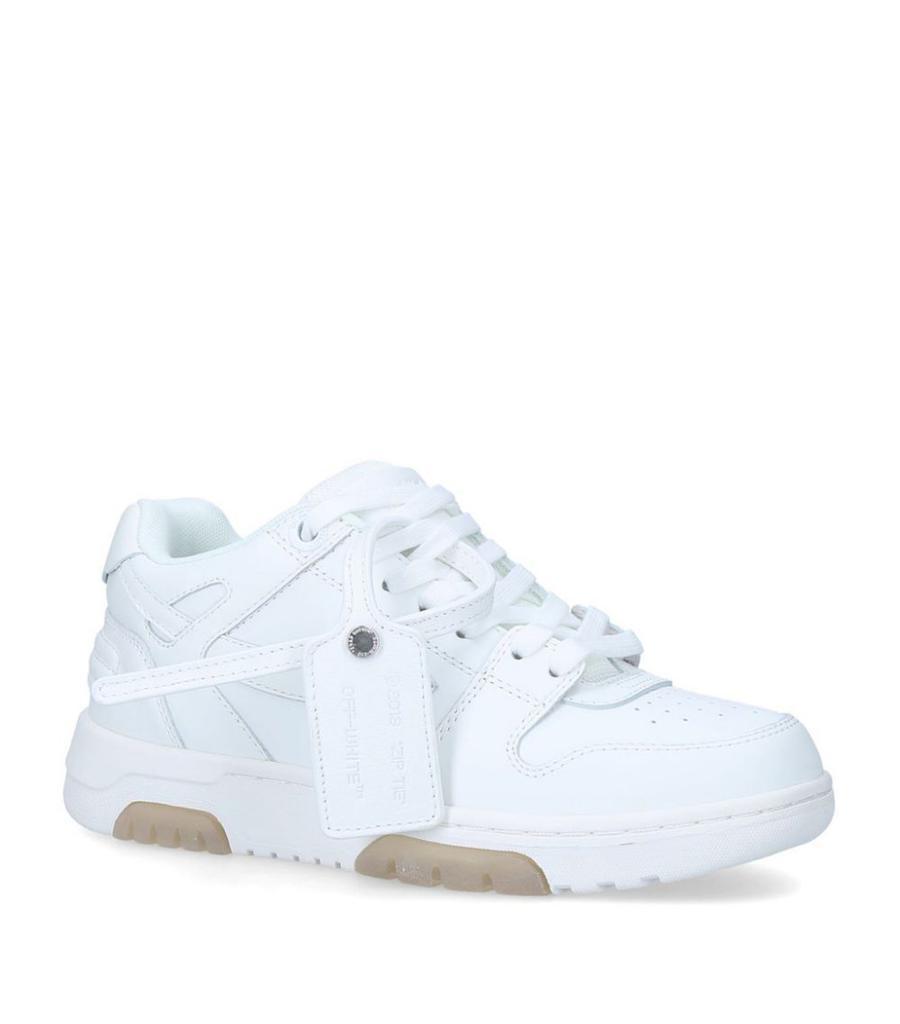 商品Off-White|Leather Out of Office Sneakers,价格¥3670,第1张图片