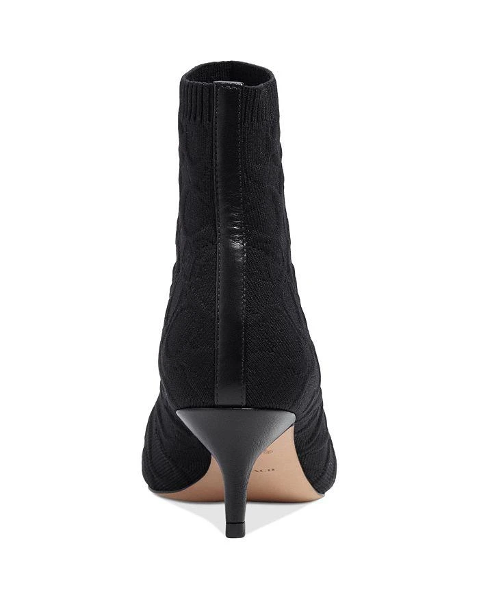 商品Coach|Women's Jade Knit Pointed Toe Mid Heel Booties,价格¥991,第4张图片详细描述