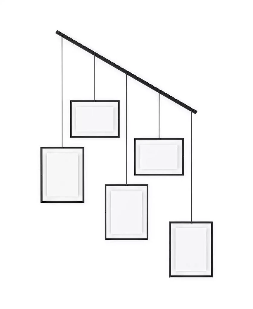 商品Umbra|Exhibit 26" x 27.3" Multi Picture Frame Photo Display, Set of 5,价格¥738,第2张图片详细描述