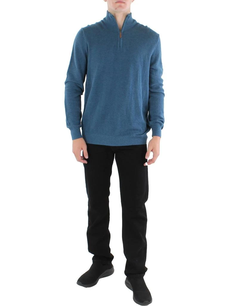 商品Club Room|Mens Cotton 1/4 Zip Pullover Sweater,价格¥111,第1张图片