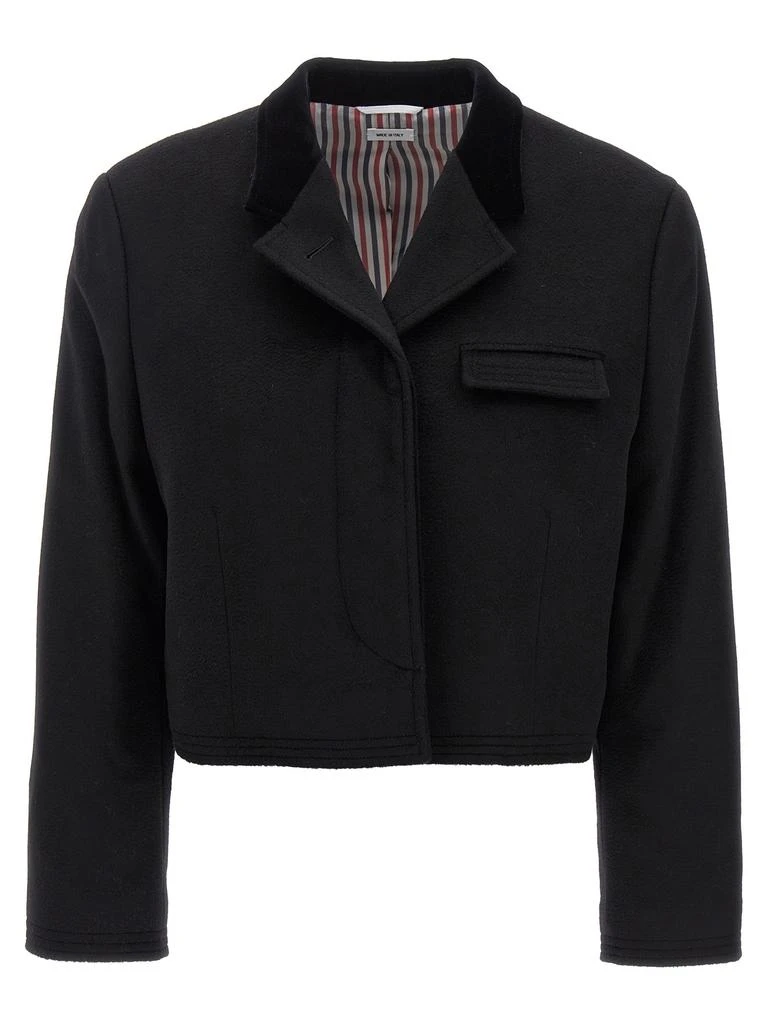 商品Thom Browne|Chesterfield Coats, Trench Coats Black,价格¥17122,第1张图片