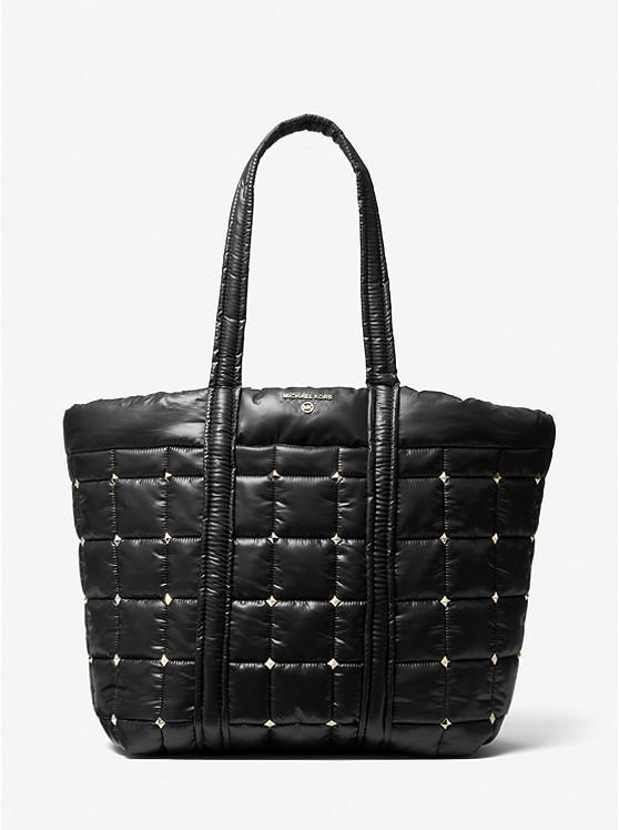 Stirling Extra-Large Studded Quilted Recycled Polyester Tote Bag商品第1张图片规格展示