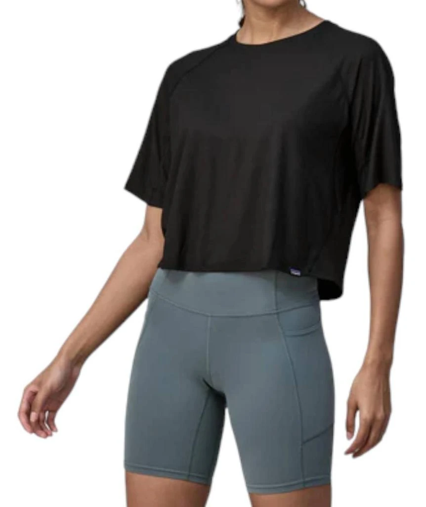 商品Patagonia|Cap Cool Trail Cropped Shirt In Black,价格¥351,第1张图片