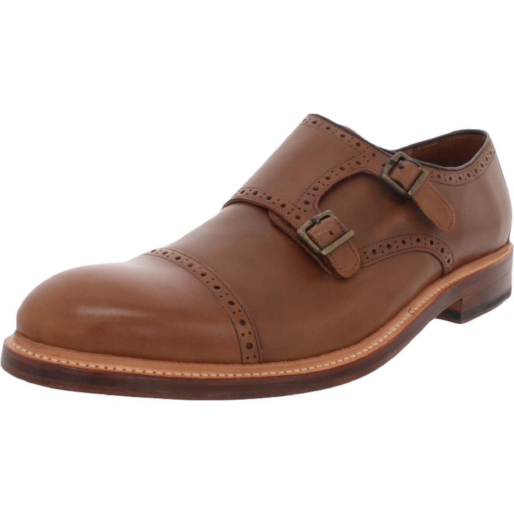 Bostonian Mens Somerville Mix Leather Round Toe Monk Shoes商品第1张图片规格展示