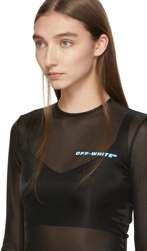 商品Off-White|Black Logo Bodysuit 连体衣,价格¥1233,第5张图片详细描述