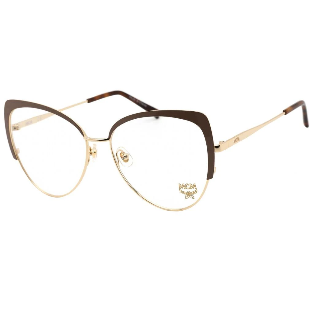 商品MCM|MCM Women's Eyeglasses - Clear Demo Lens Shiny Gold/Nude Cat Eye Frame | MCM2128 737,价格¥440,第1张图片