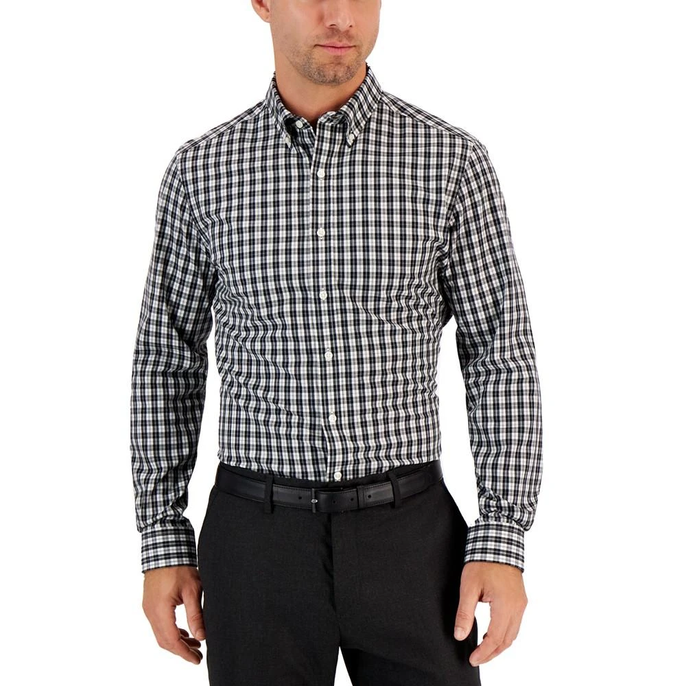 商品Club Room|Men's Moral Slim-Fit Plaid Button-Down Performance Dress Shirt, Created for Macy's,价格¥191,第1张图片